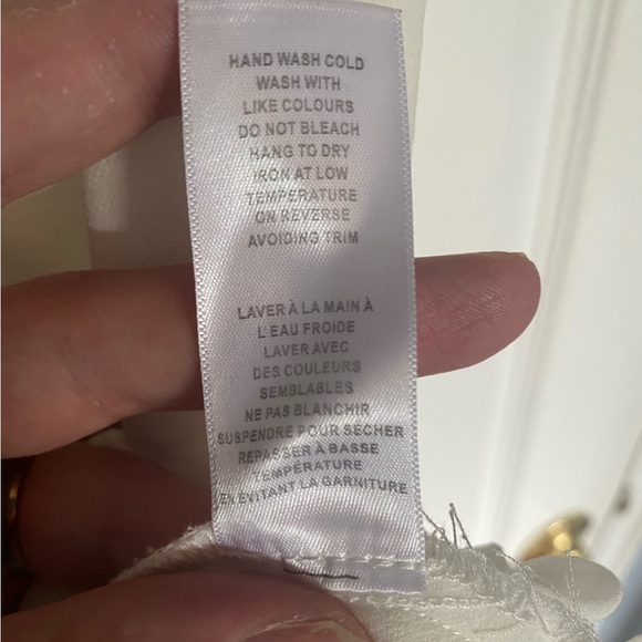 Cleo Petites White Blouse with Brown Buttons - Picture 6 of 6